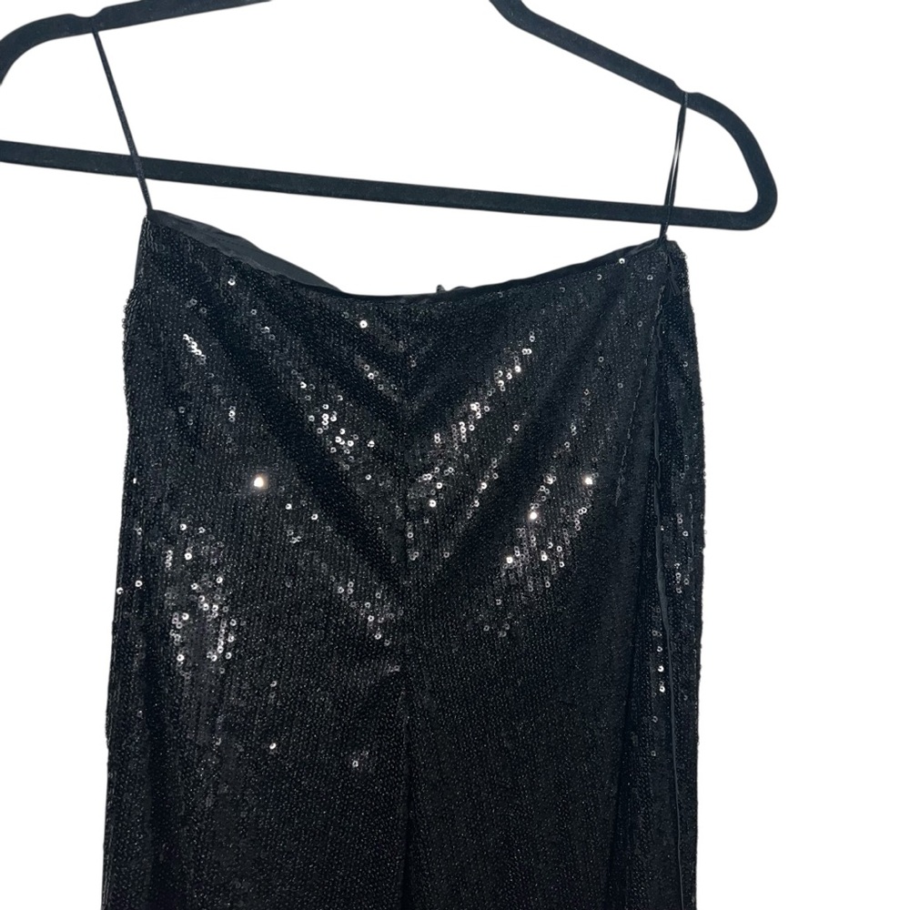 NEW NWT La Ligne Oona Sequined Pant In Black - Picture 4 of 12